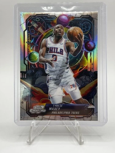 2025 Topps Cosmic Chrome Tyrese Maxey Base (RAW)