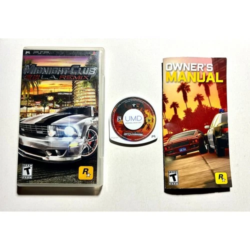 Midnight Club LA Remix (PSP PlayStation Portable)Works Complete CIB🔥Nice!