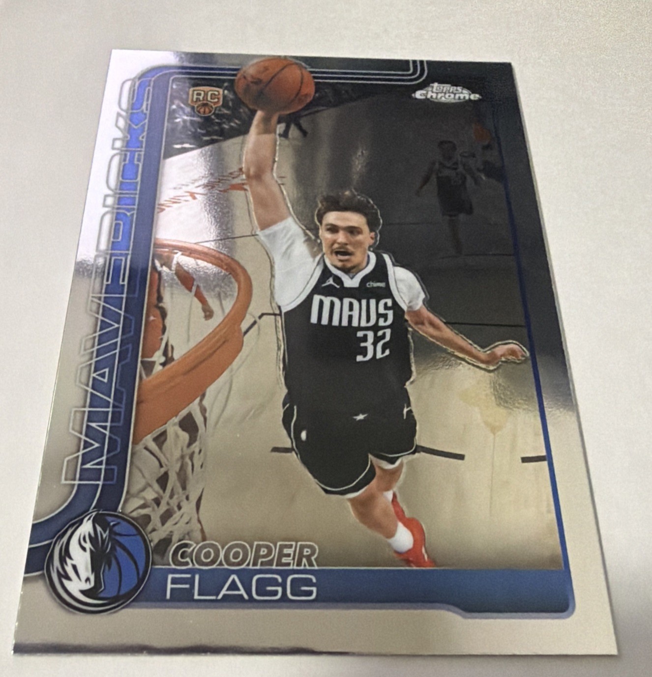 Topps 2025-26 Topps Chrome Update Cooper Flagg #151 RC Base Set Dallas Mavericks