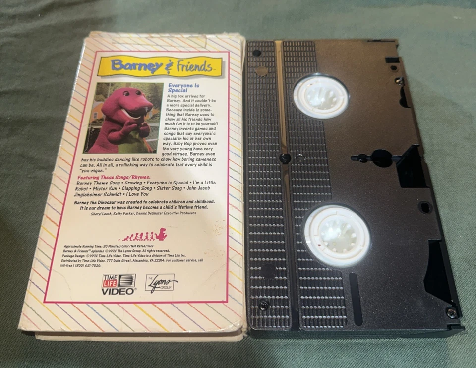Barney & Friends Everyone Is Special VHS 1992 Video Tape Time Life PBS Kids Rare Foto 3 de 4