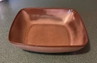Vintage FRANKOMA Square Serving Bowl #5ns. Plainsman Brown 8”X8” Aprox.