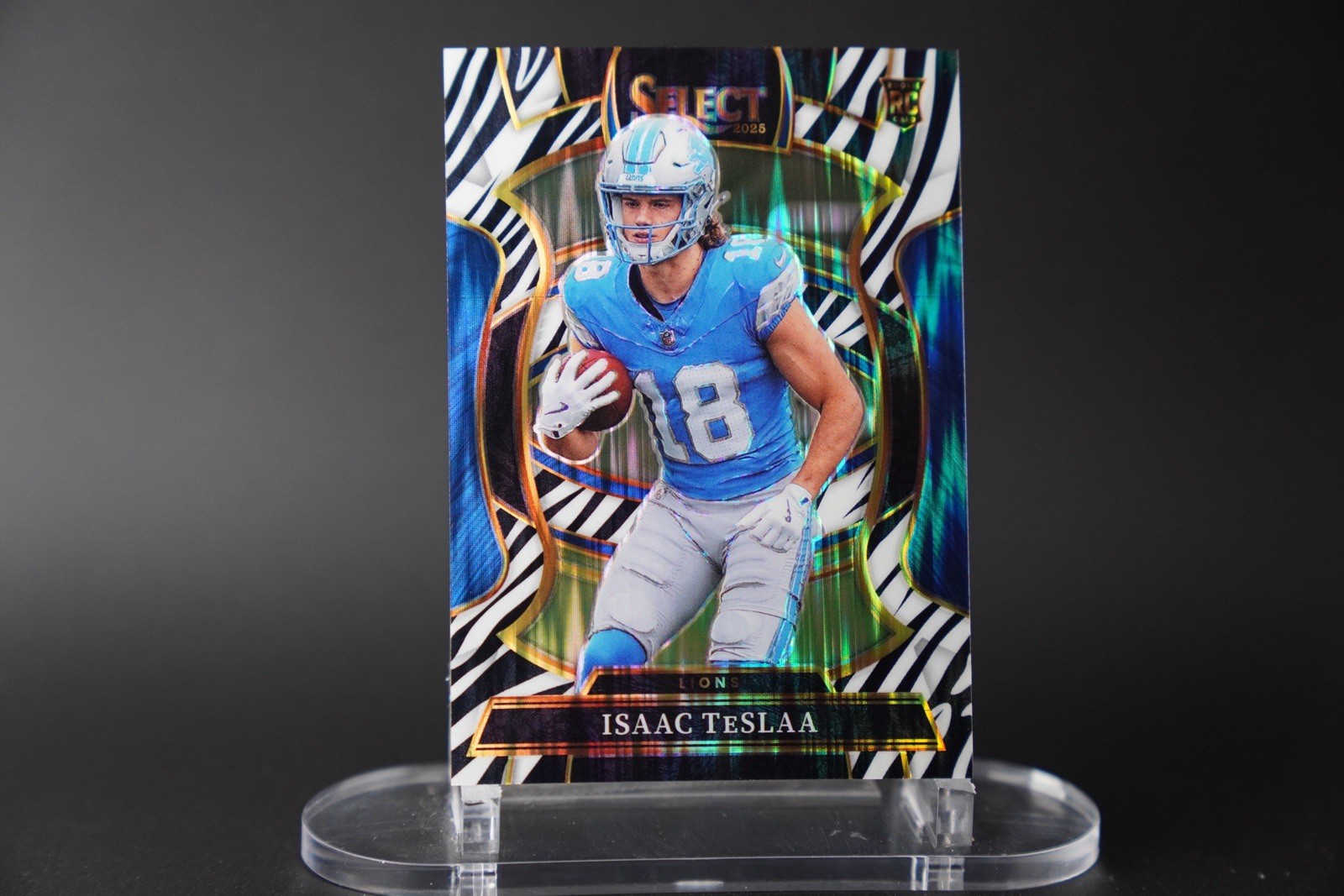 2025 Panini Select - Concourse Isaac Teslaa #70 Zebra Shock Prizm (RC)