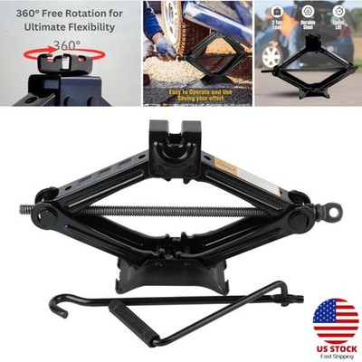 2 Ton Scissor Jack Handle Crank Tool Car Garage Tire Changing Kit for Sedan SUV