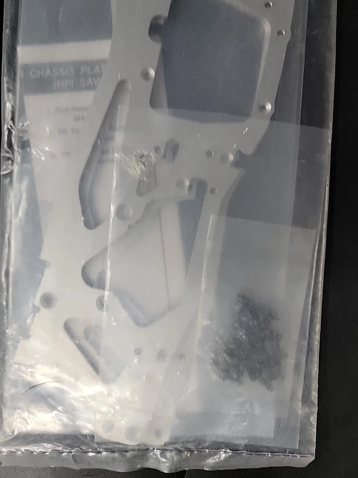 HPI Savage , Hot Bodies # 61176 Long Chassis Plates, NIP 1" Longer W/Hardware. - Image 3 of 4