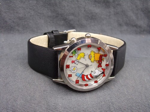 Men's DR. SEUSS Water-Resistant Watch w Backlight, New Battery, Works Great! d77 - Picture 5 of 6