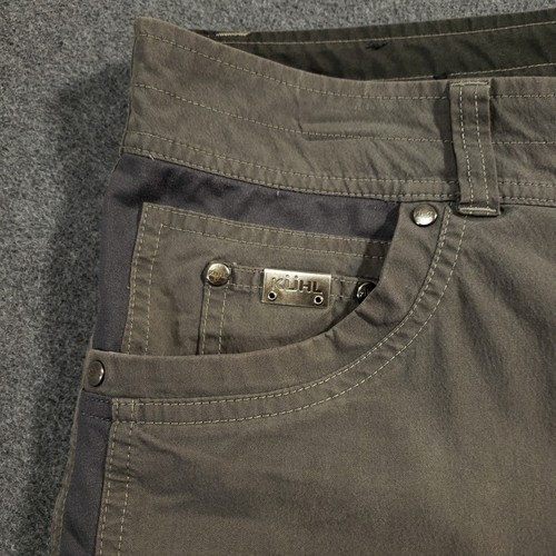Kuhl Radikl Pants Mens 36x32 Gray Klassik Fit Cell Phone Pocket Gusseted Crotch - Picture 2 of 14