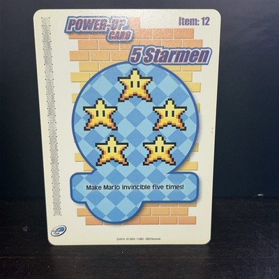 Super Mario Advance 4 POWER UP CARD 12 Starmen 5