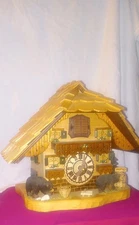 KU4203QM Quartz Musical Tabletop cuckoo clock with bears from Black Forrest 