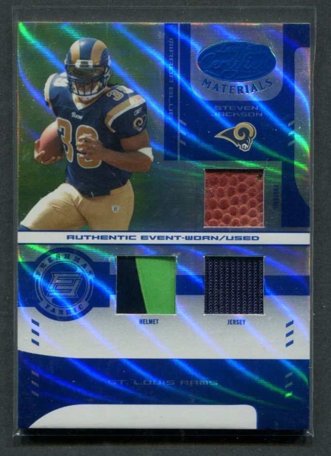 Steven Jackson Leaf Certified Materials #231 Mirror Blue-Jersey