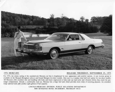 1976 Mercury Marquis Brougham Press Photo 0095