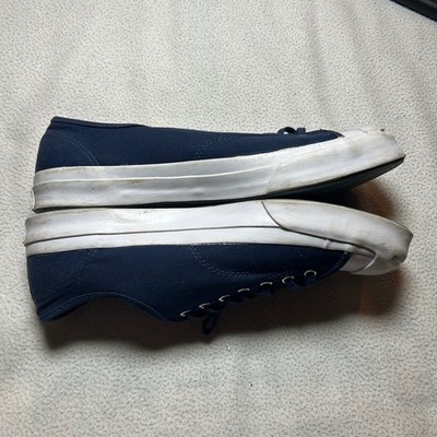 Converse Jack Purcell Sneakers Shoes Mens 12 Navy Blue Canvas Low