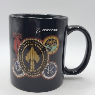 US Special Operations Command/Boeing/Ghost Rider Black Ceramic 10 Oz Coffee Mug