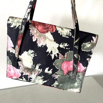 Blumarine Handbag Artistic Floral Pretty Business Career Preppy Feminine Luxe