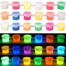 Glow Paint Set Halloween DIY 6 Colors Fluorescent Luminous Acrylic