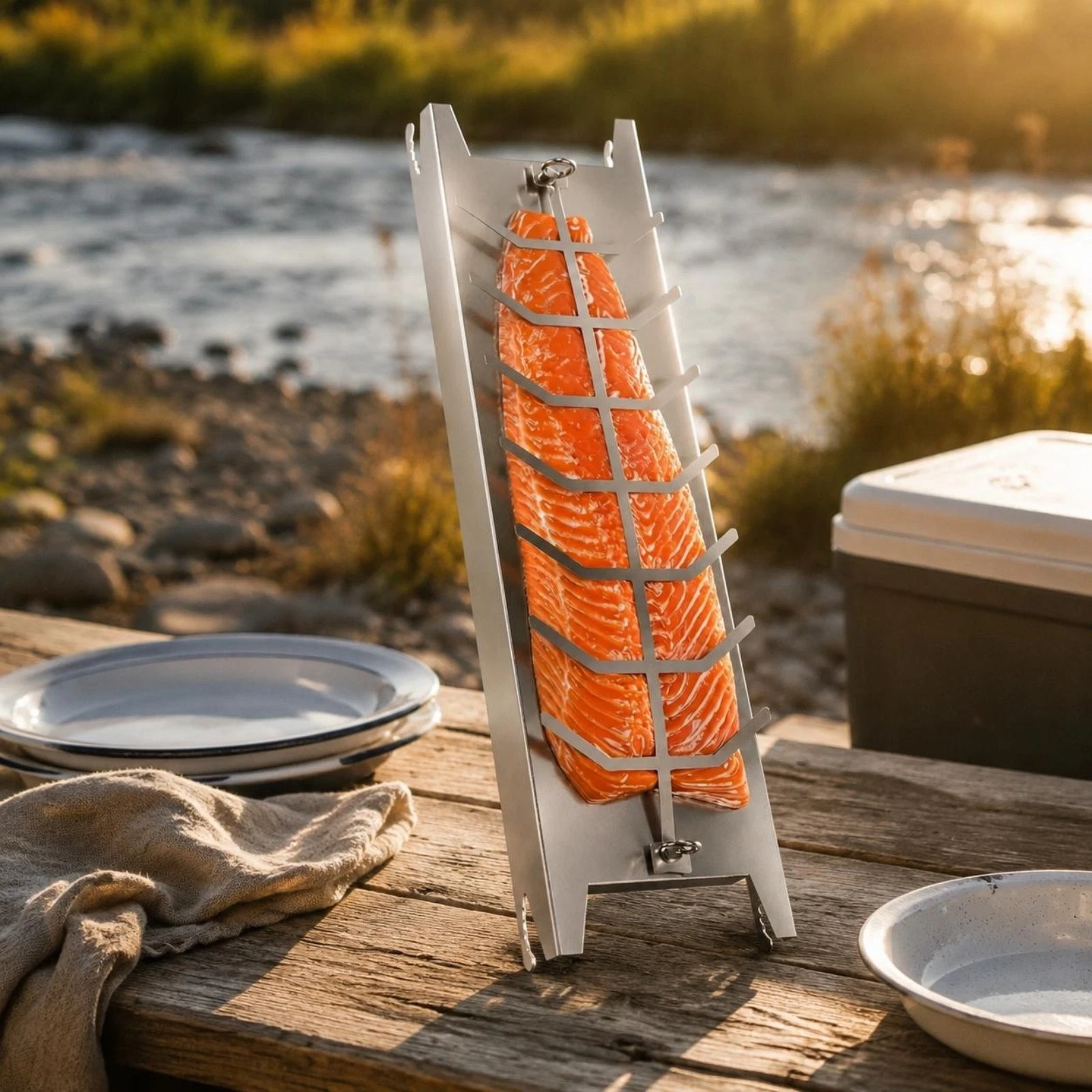 Stainless Steel Seafood Cook Board Easy to Clean Stainless Steel Cook Rack