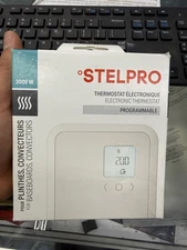 Stelpro Programmable Electronic Thermostat 3000W/240V - White (ST302P - 3000W) 