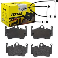 TEXTAR BREMSBELÄGE + WARNKONTAKT HINTEN passend für PORSCHE CAYMAN + BOXSTER 987