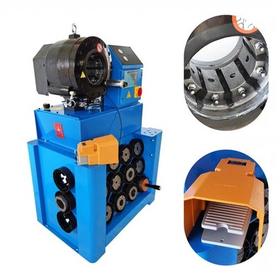 Electric Hydraulic Pipe Crimper For Round Steel Tube & Rubber Hose 220V 3-PH