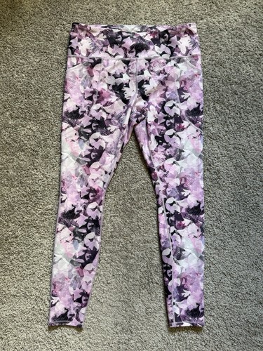 Duluth Trading Leggings Size L Floral Pockets - Picture 2 of 8