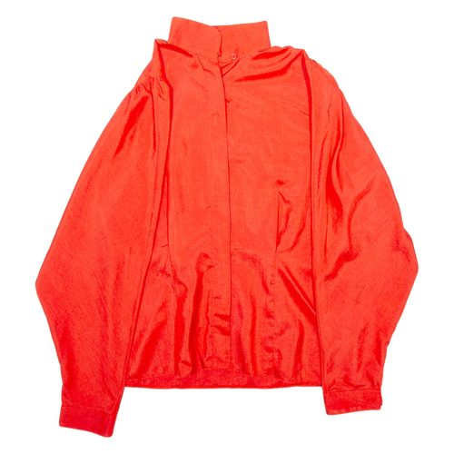 Camisa para mujer SERGIO DI LAURENTI roja cuello manga larga seda M - Imagen 1 de 6