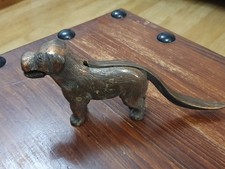 A Rare Victorian Treasure — Functional Brass Dog Nutcracker (c.1890–1910)