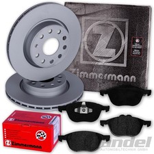 ZIMMERMANN BREMSSCHEIBEN 278mm + BELÄGE VORNE passend für FORD FOCUS II + C-MAX