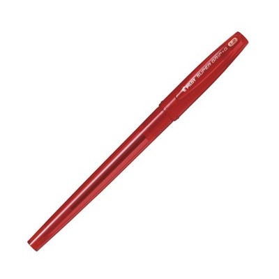 PILOT Super Grip G Oil-Based Ballpoint Pen, Cap Type, 1.2mm, Red, 10 Pens