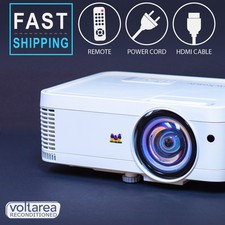 RECONDITIONED Short-Throw Projector 3500 LUMENS 3D w/remote HDMI