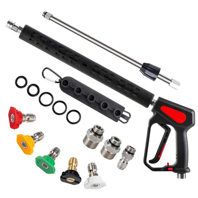 #ad #ad quot;Pressure Washer Gun 4000PSI with Wand Extension 3 8quot;quot; Quick Plug 5 Nozzle Tipsquot; $38.64