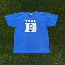 Vintage 1990s Duke University Blue Devils Nike Basketball T-Shirt Men’s Size XL