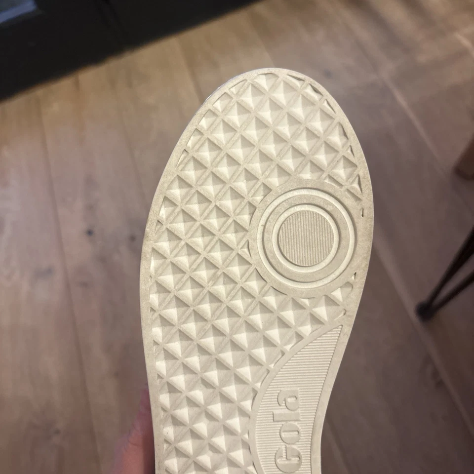 Zapatos Tenis Mujer Gola Blancos Moda 9 Cuero Grand Slam Foto 3 de 4