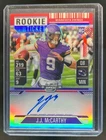 2024 Contenders Optic J.J. McCarthy Rookie Ticket Auto RC Red Prizm #72/99