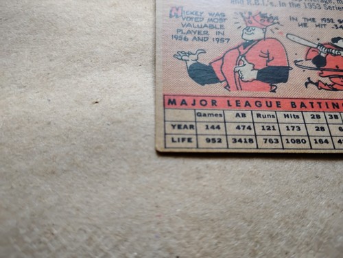 Mickey Mantle 1958 Topps #150 New York Yankees Very-Good to Excellent Condition - Picture 11 of 15
