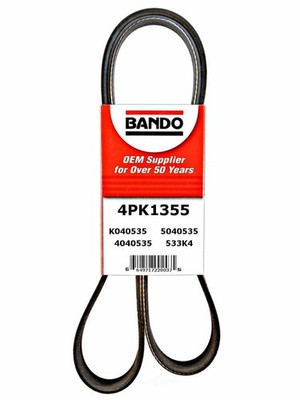 Accessory Drive Belt Bando 4PK1355 fits 14-17 Ford F-150 5.0L-V8