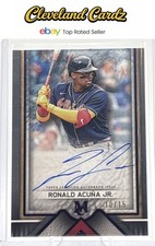 2023 Topps Museum Collection Ronald Acuña Jr. Archival Autographs Amethyst #/15