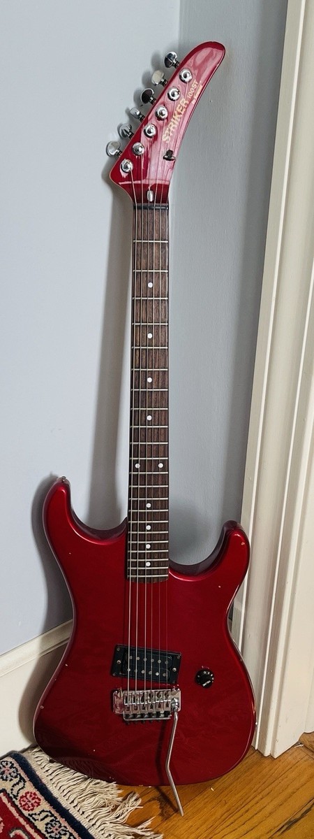 Vintage Red 1980's Kramer Striker 100ST Banana Headstock Floyd