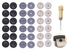 Y-Axis Seat Belt Button Buckle Clip Stop - Universal Fit Stopper Kit Black Be