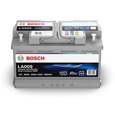 Bosch LA009 Dual AGM Starter-, Versorgungsbatterie 80Ah 800A inkl. 7,50   Pfand
