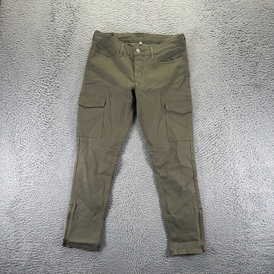 Levi's Pant Mens 29x26 Green Cotton Cargo Skinny Utility Workwear Stretch Travel