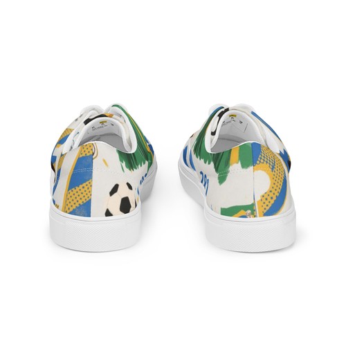 Pele Brazil World Cup Men’s Lace-Up Canvas Shoes - NEW - Picture 5 of 104