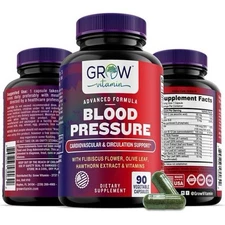 Blood Pressure and Cholesterol Lowering Support Supplement.All Natural