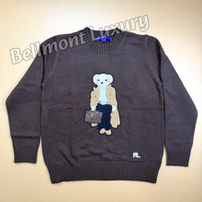 POLO RALPH LAUREN Polo Bear Brown Sweater Women's Medium NWT