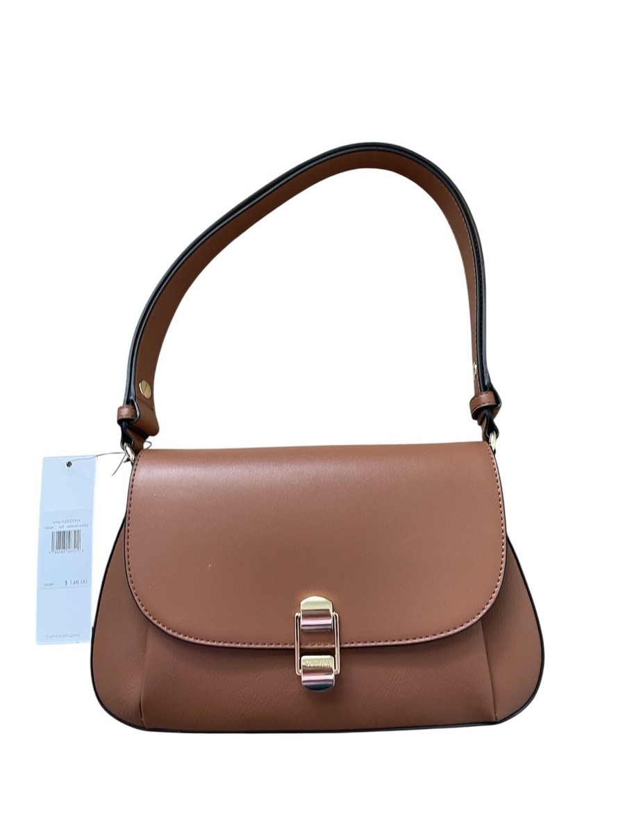 Calvin Klein H5DZYVI4 Caramel Combo Shoulder Bag New With Tags | eBay