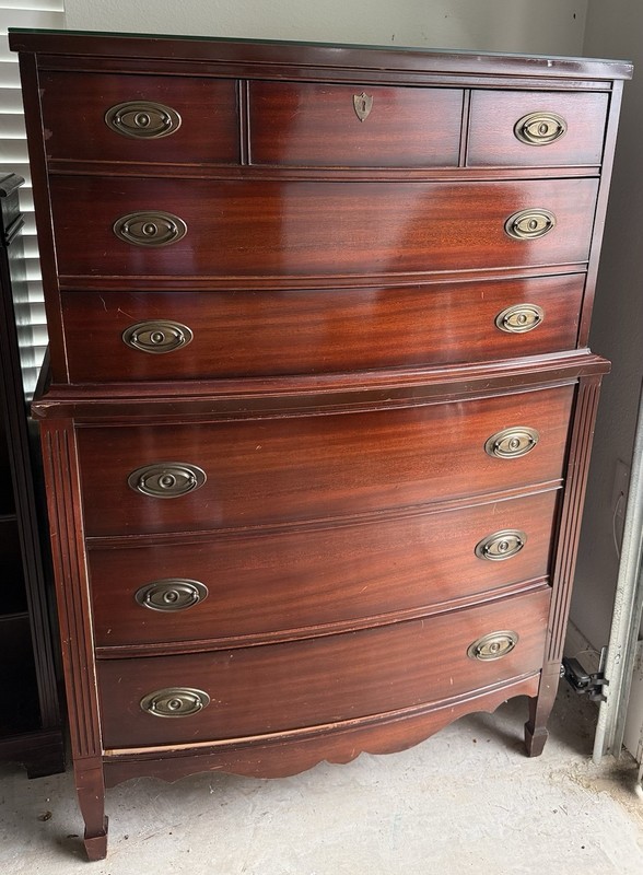 antique vintage mid-century dresser by Dixie