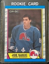 1989-90 OPC O-Pee-Chee Joe Sakic #113 RC Rookie GEM MINT *Dead Centered*
