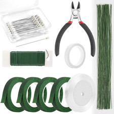 Floral Arrangement Kit with Green Floral Tape and Wire,26 Gauge Floral Stem Wire