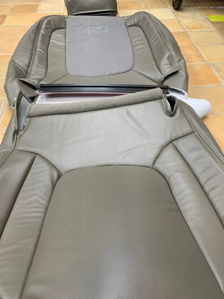 Dodge Ram 1500 2500 3500 Laramie SLT 2004-2005 micro cuero y gamuza cubierta de asiento Foto 4 de 4