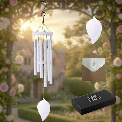 Wind Chimes for Garden, 32 Inch Aluminum Tubes Memorial  Assorted sizes