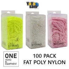 ONE YOYO EQUIPMENT 100 Pack Fat Polyester Nylon Blend Yo-Yo String