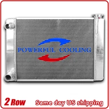 27" x 19" Universal Radiator for Ford Mopar Double Pass High-performance 2-Rows